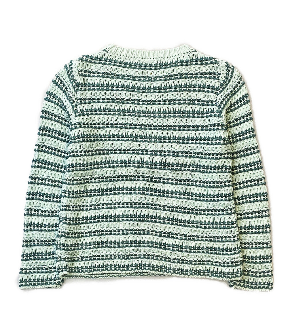 バトナ― ローゲージニット ざっくり編み LOW GAUGE MIXYARN CREW NECK シルク混 BN-22SL-018 レディース SIZE 1 BATOBER