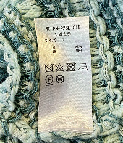 バトナ― ローゲージニット ざっくり編み LOW GAUGE MIXYARN CREW NECK シルク混 BN-22SL-018 レディース SIZE 1 BATOBER