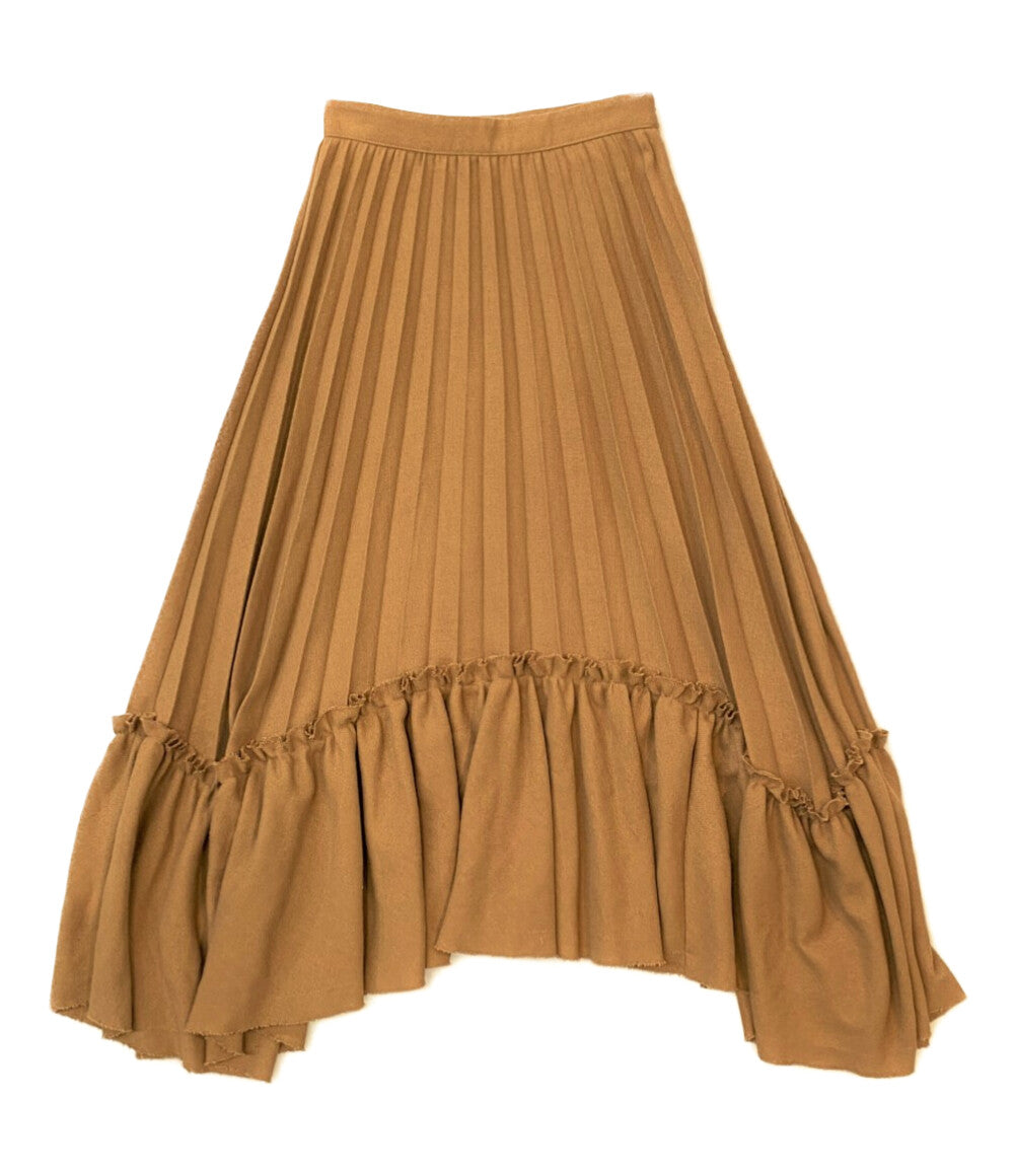 CLANE プリーツ切替スカート イレギュラーヘム ロング 19109-6071 レディース SIZE - クラネ