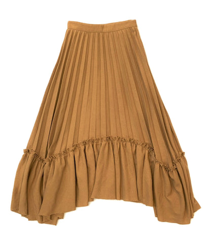 CLANE プリーツ切替スカート イレギュラーヘム ロング 19109-6071 レディース SIZE - クラネ