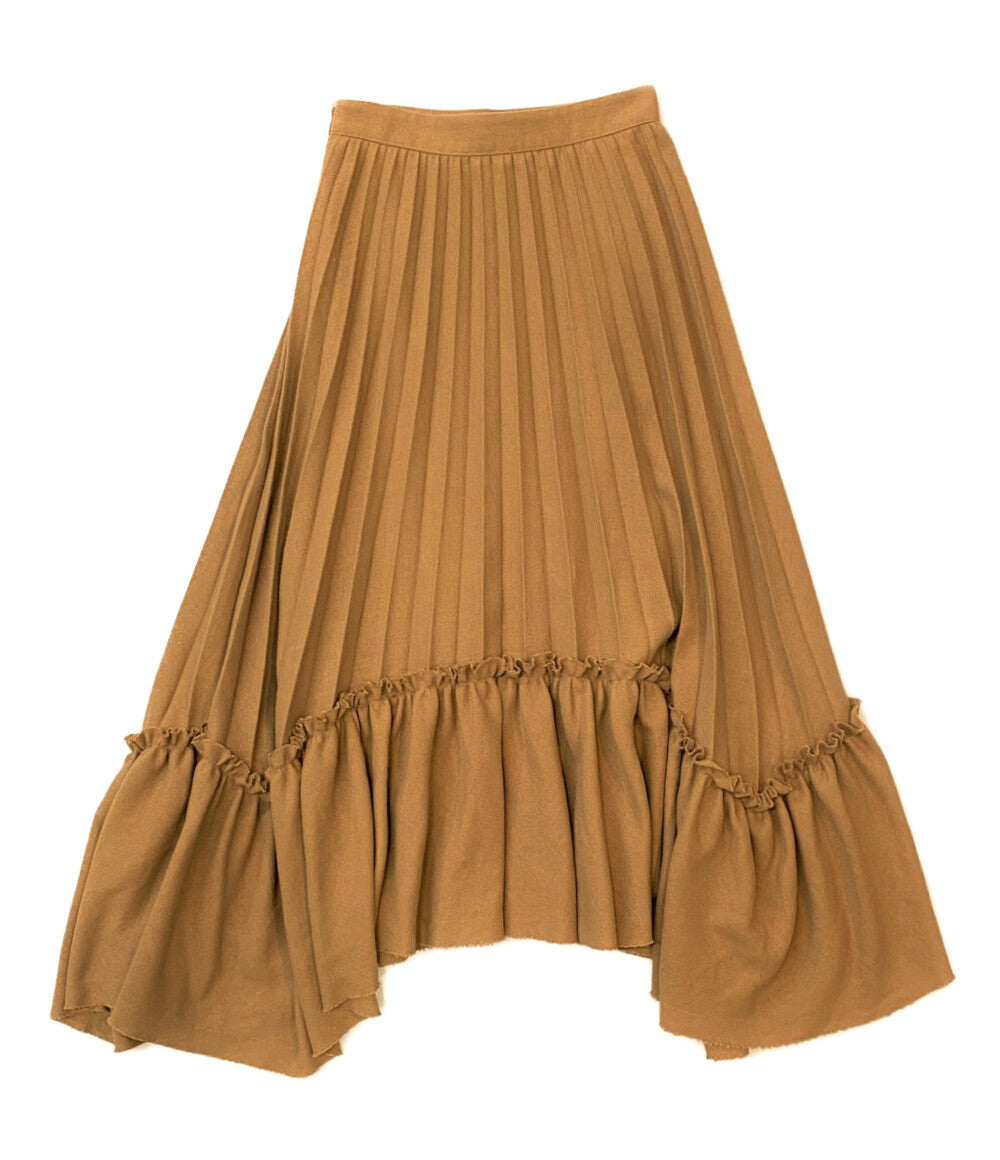 CLANE プリーツ切替スカート イレギュラーヘム ロング 19109-6071 レディース SIZE - クラネ