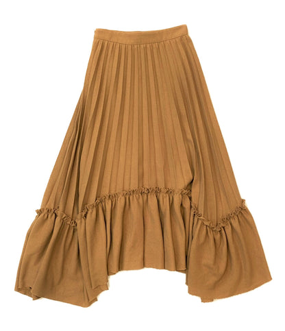 CLANE プリーツ切替スカート イレギュラーヘム ロング 19109-6071 レディース SIZE - クラネ