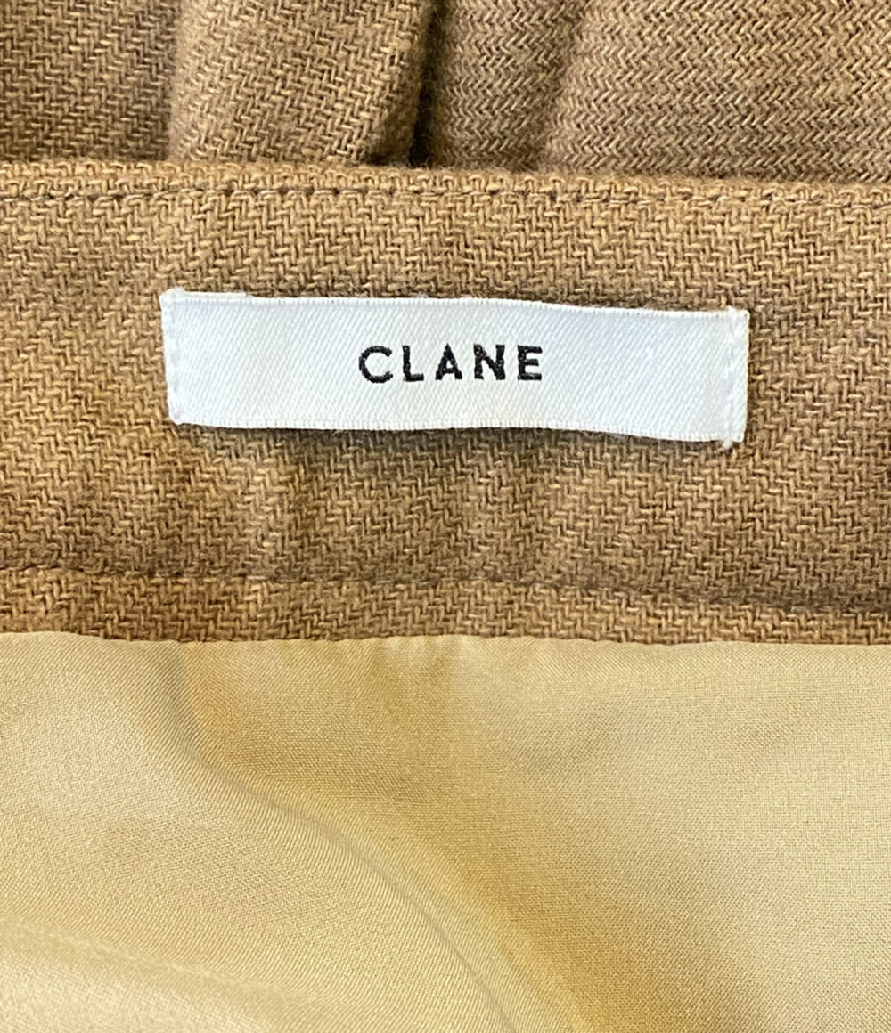 CLANE プリーツ切替スカート イレギュラーヘム ロング 19109-6071 レディース SIZE - クラネ