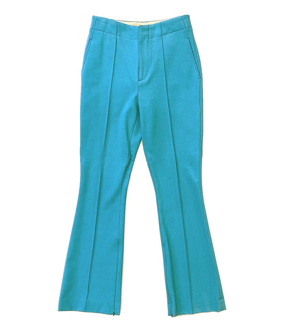 INSCRIRE アンスクリア センターシームパンツ ターコイズブルー I21AW-PT110 レディース SIZE 34