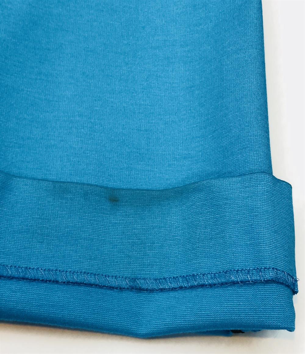 INSCRIRE アンスクリア センターシームパンツ ターコイズブルー I21AW-PT110 レディース SIZE 34