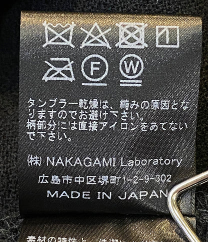 ナカガミ パーカー 異素材パーカー ビッグパーカー ブラック     N0122A0017 レディース SIZE 1  NAKAGAMI