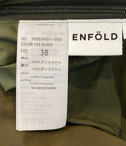 エンフォルド  デザインスカート カーキ イレギュラーヘム     300EA931-1890 レディース SIZE 38  ENFOLD