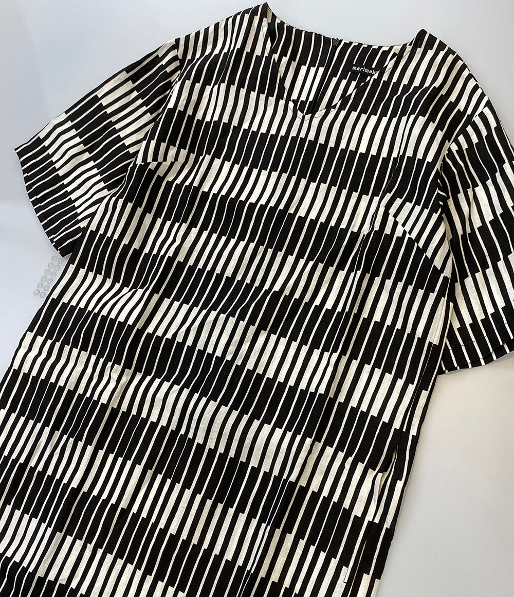 マリメッコ 美品 リネン ワンピース VIVEKAMINI      レディース SIZE 34  marimekko