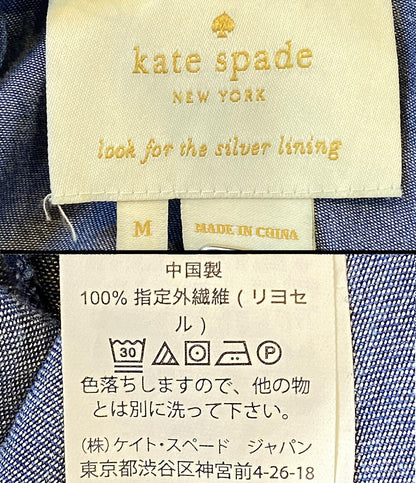 ケイトスペード  長袖ワンピース デニム　フリル　刺繍      レディース SIZE M  kate spade