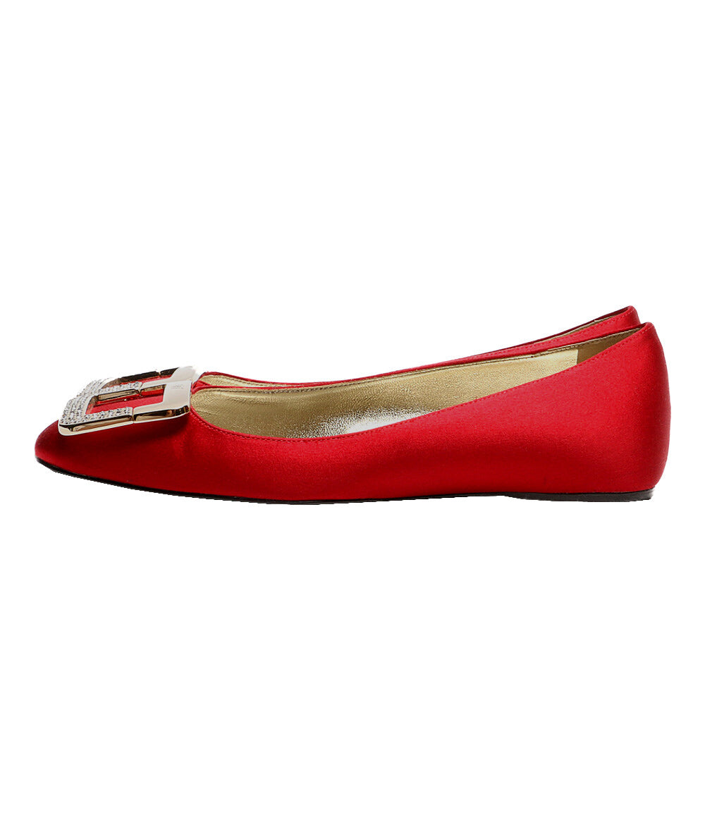 ロジェヴィヴィエ  パンプス RED Satin      レディース SIZE 34  Roger Vivier