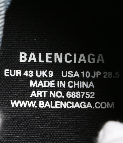 バレンシアガ 美品 ハイカットスニーカー ヴィンテージ デニム     688752 レディース SIZE 28.5cm  BALENCIAGA