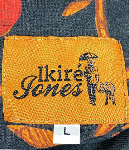アイケル ジョーンズ テーラードジャケット リーフ ブラック×オレンジ      メンズ SIZE L  IKIRE JONES