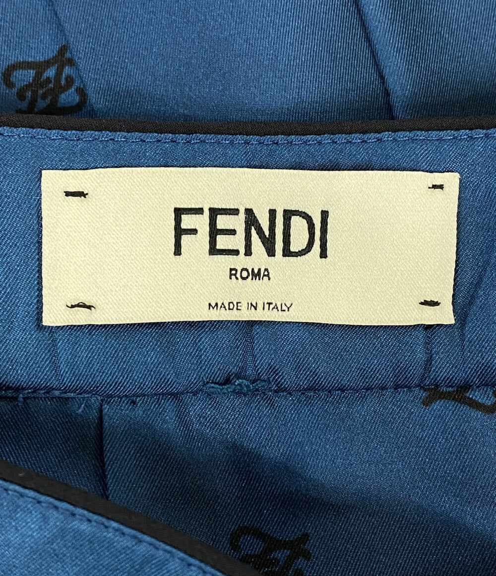 フェンディ  プリーツスカート FFカリグラフィ アシンメトリー     FQ7132 レディース SIZE 36  FENDI