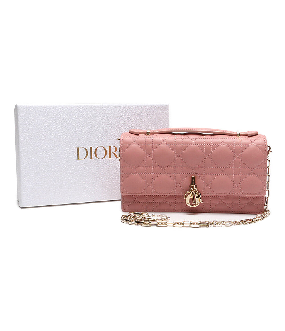 クリスチャンディオール 美品 ミニバッグ カナージュ ラムスキン      レディース   Christian Dior／MISS DIOR