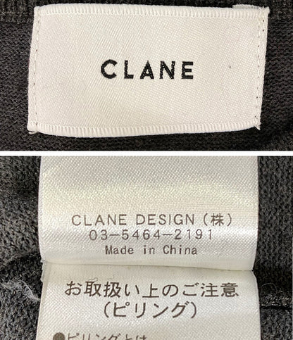 CLANE 長袖ワンピース グレー 19106-1331 レディース SIZE 2 クラネ