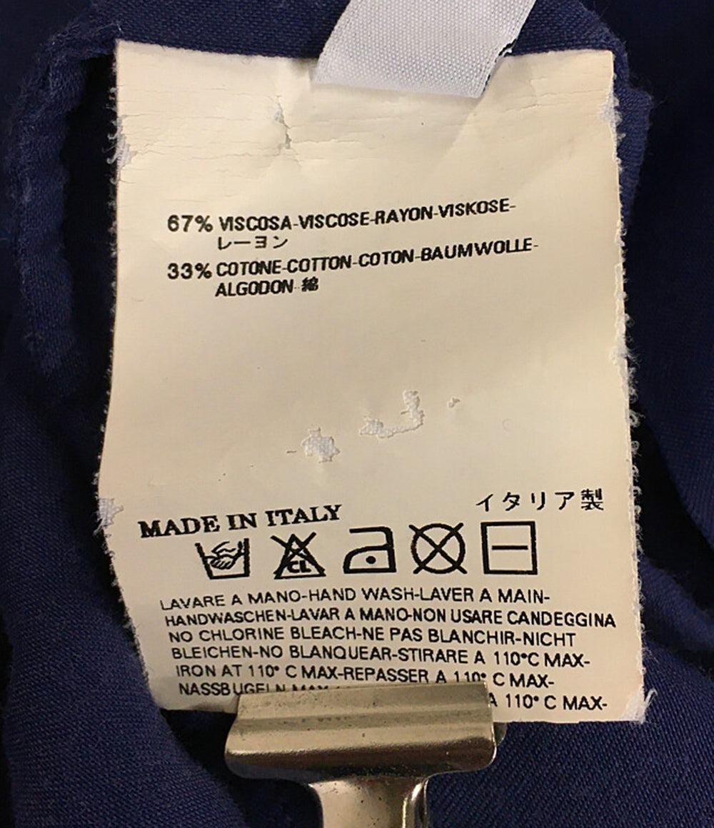 メゾンマルジェラ 半袖ワンピース ネイビー プリント      レディース SIZE 40  Maison Margiela