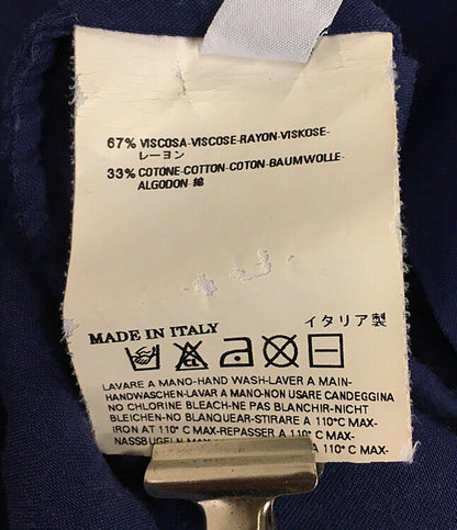 メゾンマルジェラ 半袖ワンピース ネイビー プリント      レディース SIZE 40  Maison Margiela