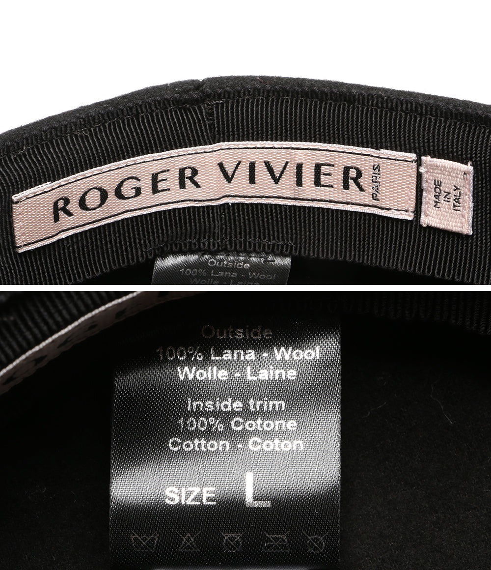 roger vivier キャスケット ハンチング ワークキャップ REWH0140100580 レディース SIZE Ｌ ロジェヴィヴィエ