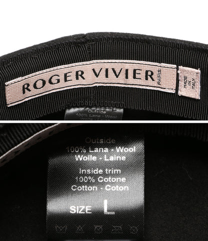 roger vivier キャスケット ハンチング ワークキャップ REWH0140100580 レディース SIZE Ｌ ロジェヴィヴィエ