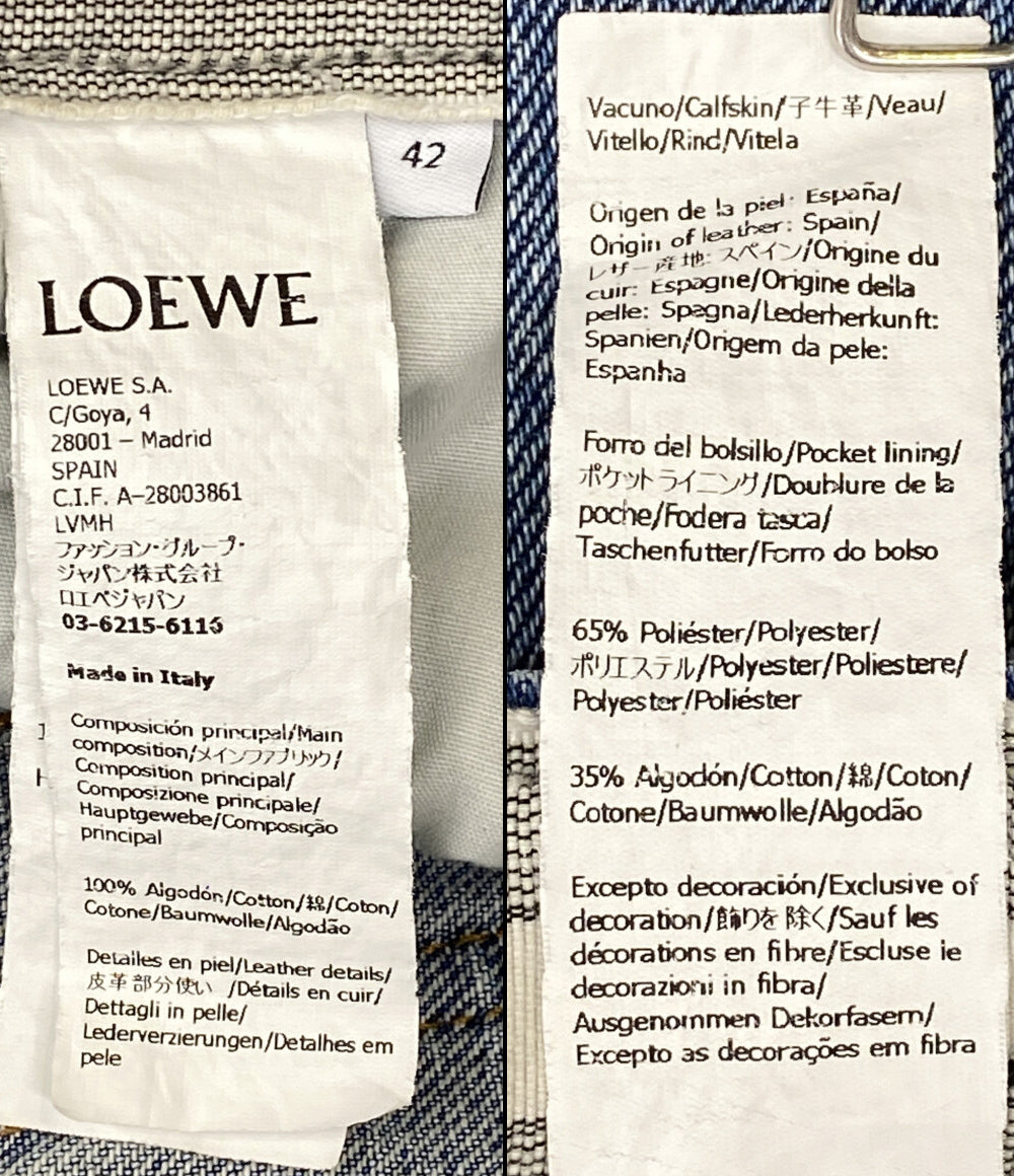 ロエベ  デニムパンツ ドローストリングジーンズ      レディース SIZE 42  LOEWE