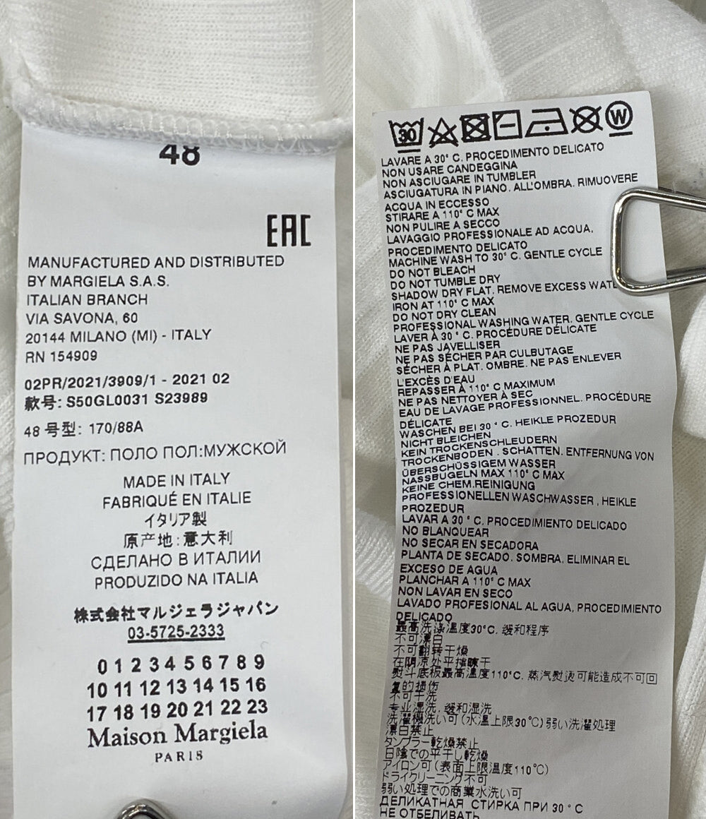 メゾン マルジェラ 長袖Ｔシャツ ホワイト      メンズ SIZE 48  Maison Margiela