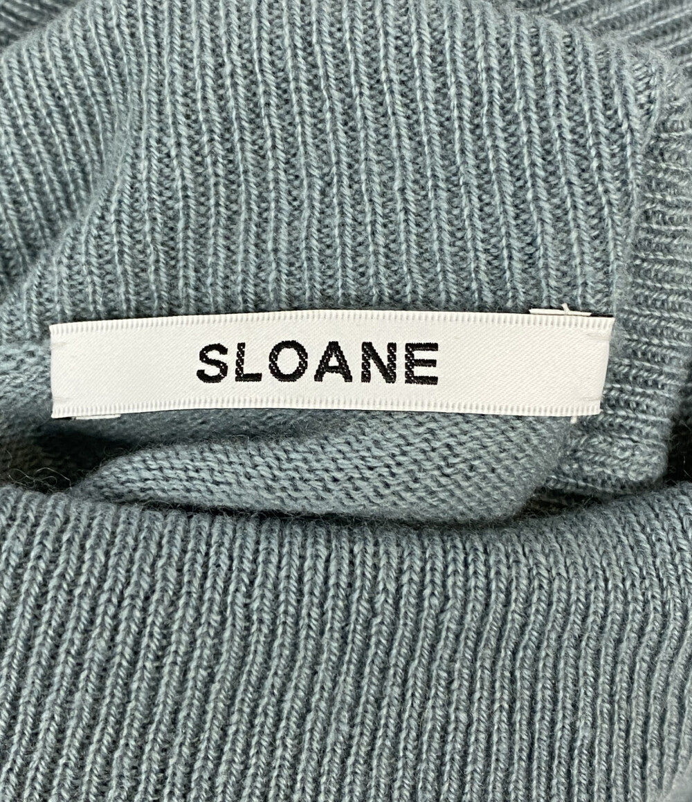 SLOANE スローン ニット ハイネック ブルー レディース SIZE 4