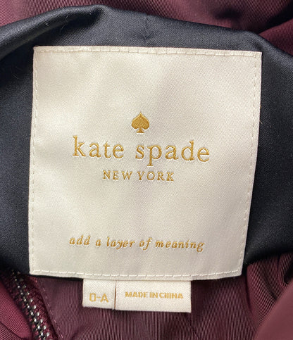 ケイトスペード  ダウンコート バックリボン ボルドー      レディース SIZE 0-A  kate spade