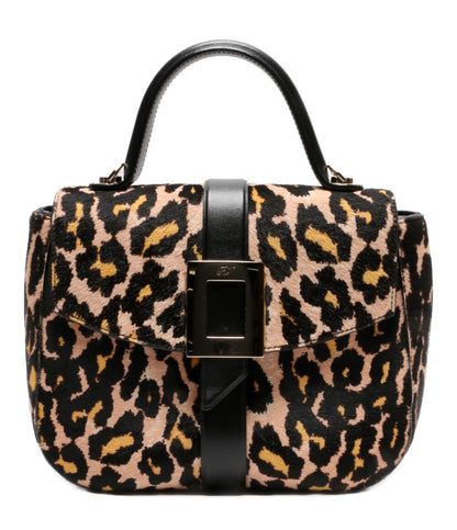 Roger Vivier ハンドバッグ レオパード ハラコ レディース ロジェヴィヴィエ