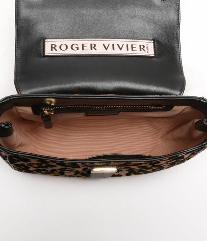 Roger Vivier ハンドバッグ レオパード ハラコ レディース ロジェヴィヴィエ
