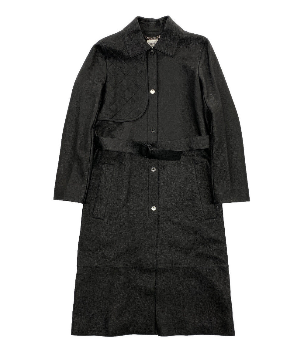 エルメス 美品 コート レザー ディアスキン 22AW     レディース SIZE 36  HERMES