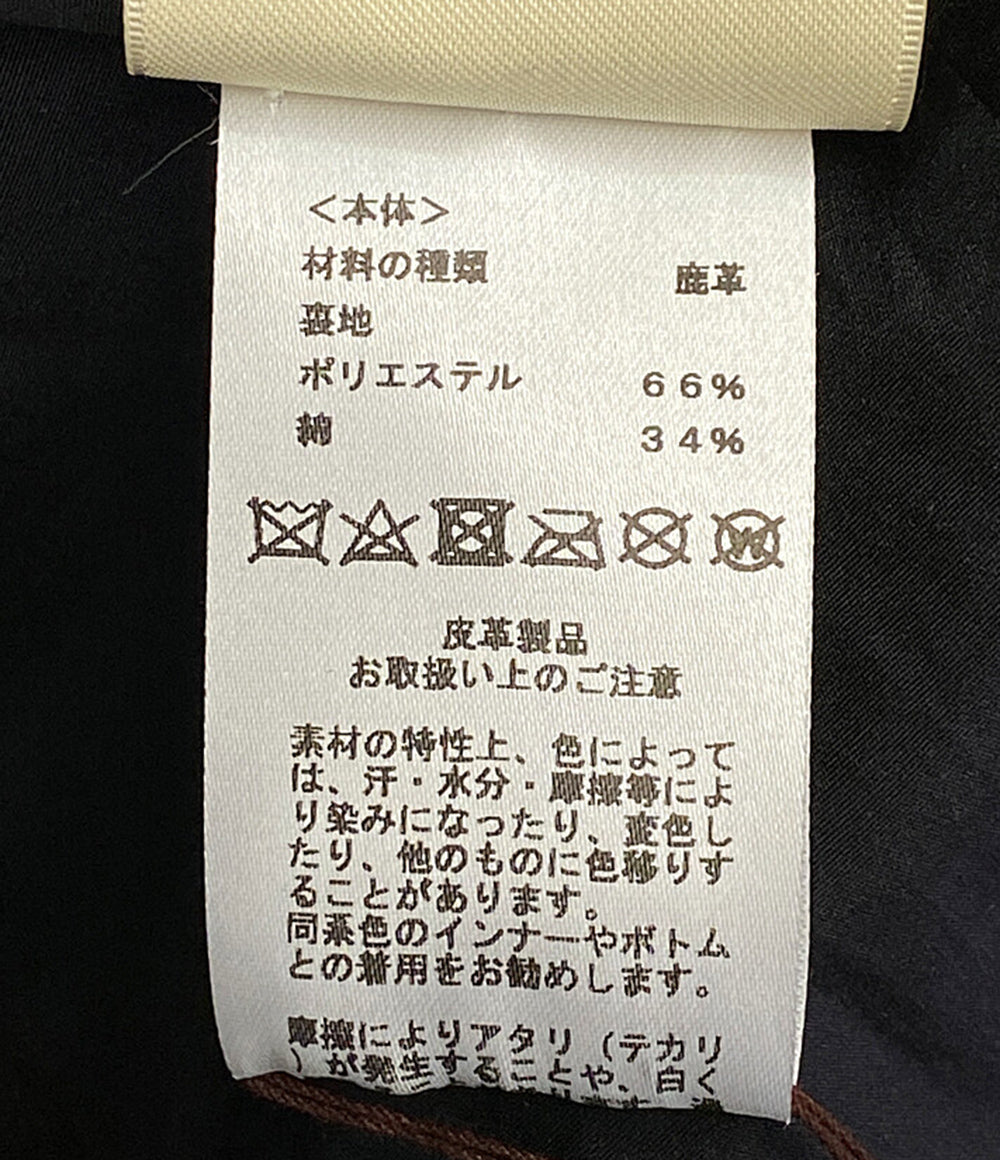 エルメス 美品 コート レザー ディアスキン 22AW     レディース SIZE 36  HERMES