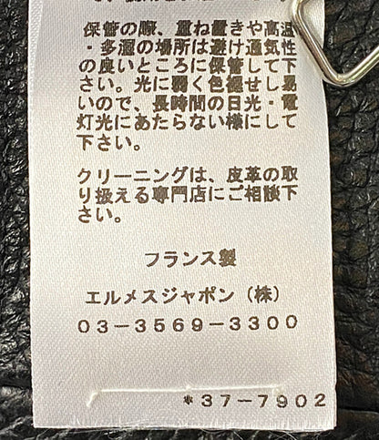 エルメス 美品 コート レザー ディアスキン 22AW     レディース SIZE 36  HERMES