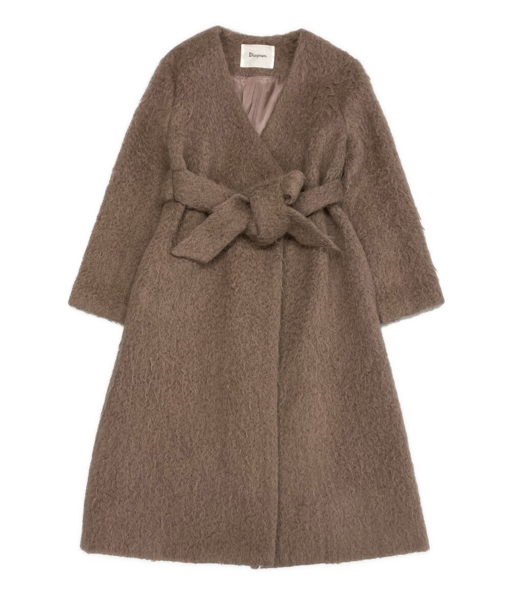 Diagram GRACE CONTINENTAL グレースコンチネンタル コート ガウン ピンク レディース SIZE 36