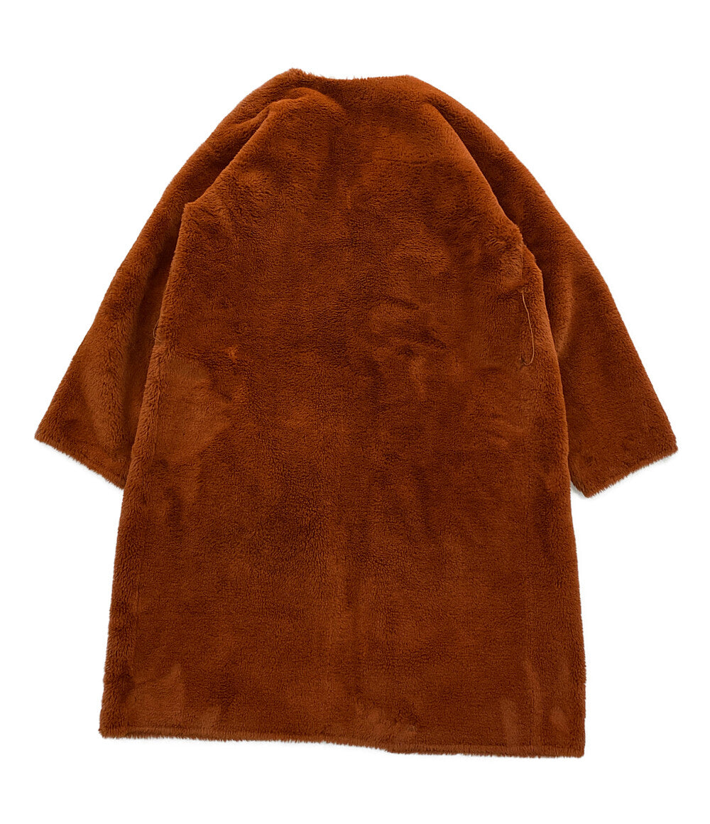 CASA FLINE カーサフライン ファーガウンコート テラコッタ レディース SIZE F