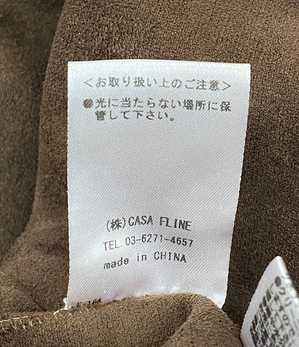 CASA FLINE カーサフライン ファーガウンコート テラコッタ レディース SIZE F