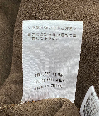 CASA FLINE カーサフライン ファーガウンコート テラコッタ レディース SIZE F