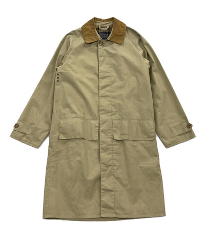 バブアー  ステンカラーコート ベージュ 首コーデュロイ      レディース SIZE XS  BARBOUR