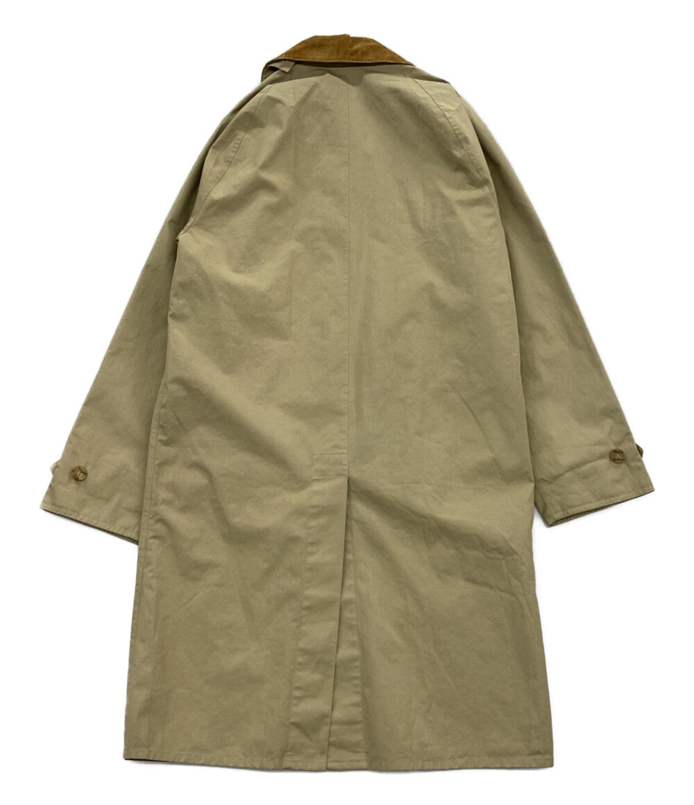 バブアー  ステンカラーコート ベージュ 首コーデュロイ      レディース SIZE XS  BARBOUR