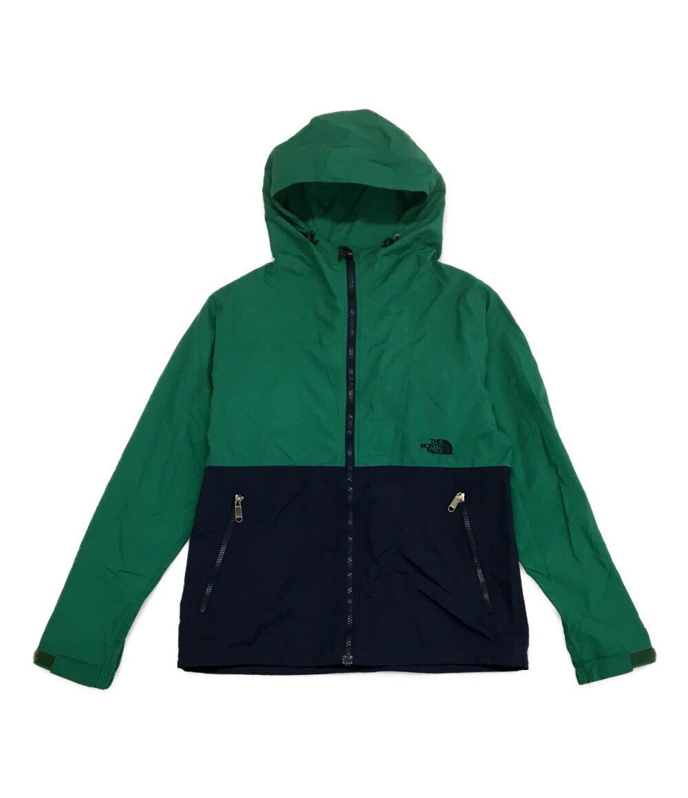 THE NORTH FACE マウンテンパーカー グリーン×ネイビー レディース