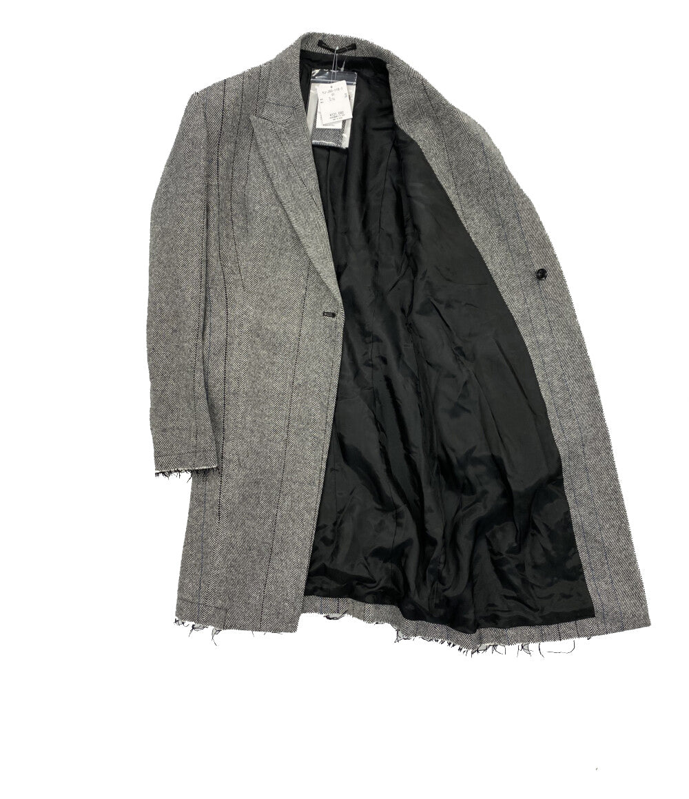 ワイズ チェスターコート ヘリンボーン アシンメトリー YJ-J03-110 メンズ SIZE 1 Y’s