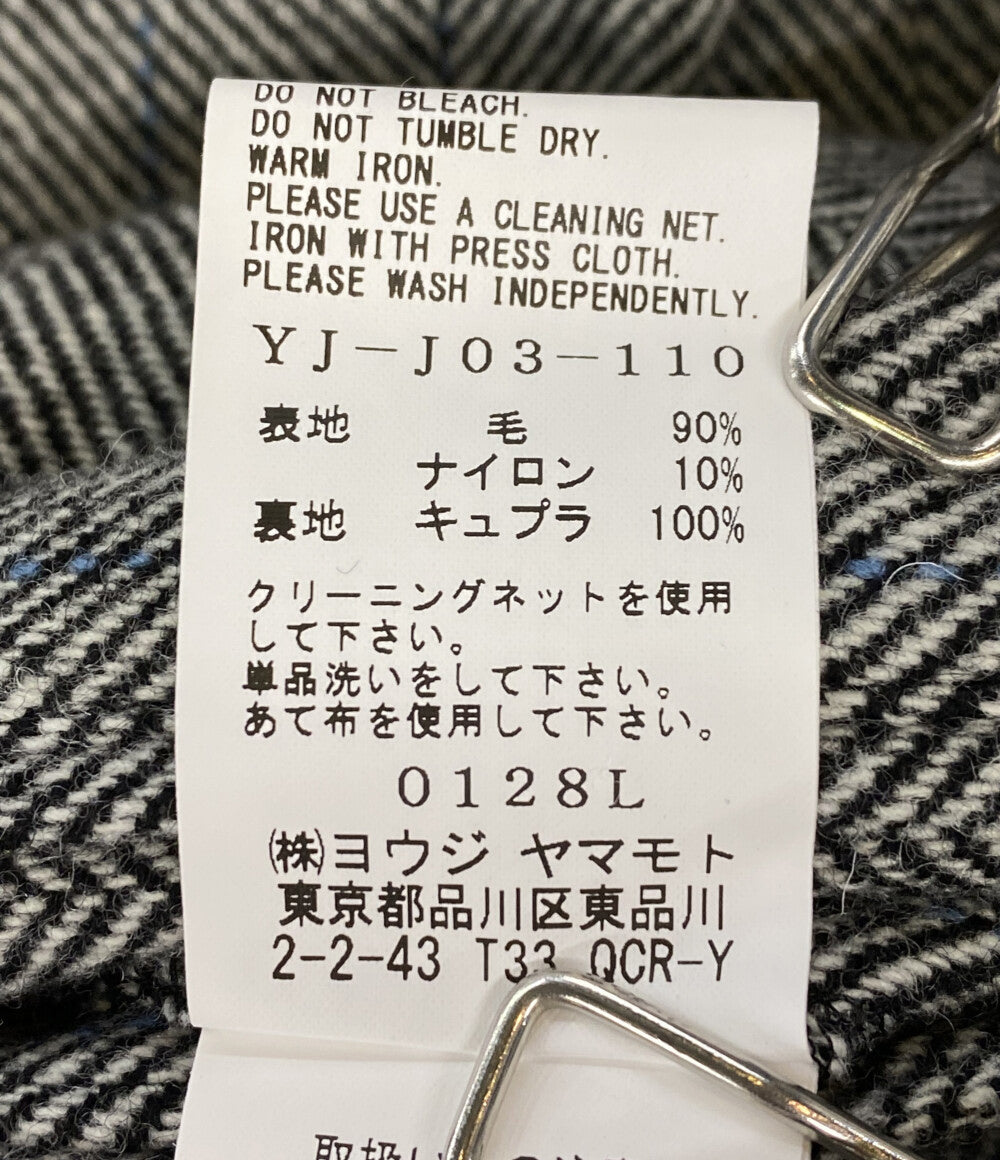 ワイズ チェスターコート ヘリンボーン アシンメトリー YJ-J03-110 メンズ SIZE 1 Y’s