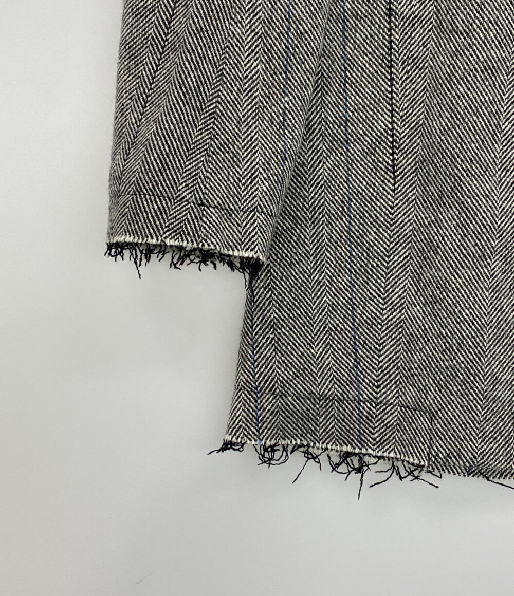 ワイズ チェスターコート ヘリンボーン アシンメトリー YJ-J03-110 メンズ SIZE 1 Y’s