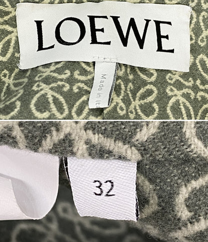 ロエベ  コート アナグラムジャカードフーデッド      レディース SIZE 32  LOEWE