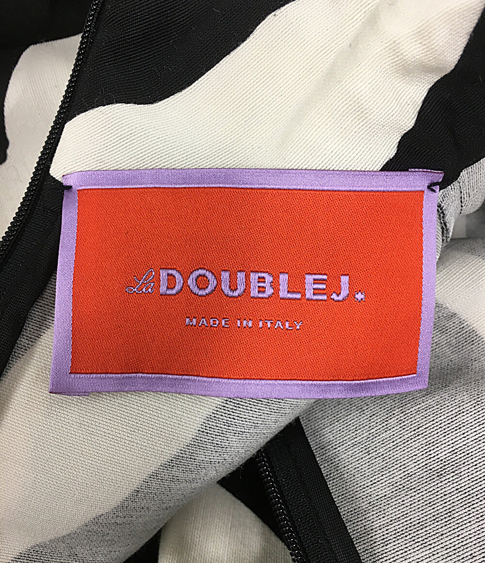 美品 la dobuleJ ラダブルジェイ 長袖ワンピース ブラック レディース SIZE XS
