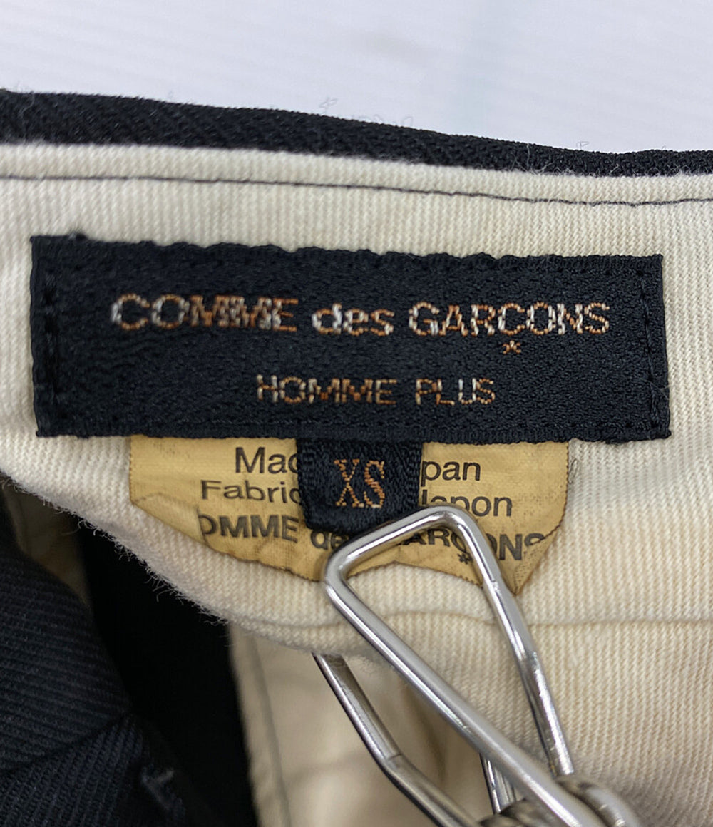 COMME des GARCONS HOMME PLUS エステルシンプルパンツ ブラック 2024SS PM-P0404 メンズ SIZE XS コムデギャルソンオムプリュス