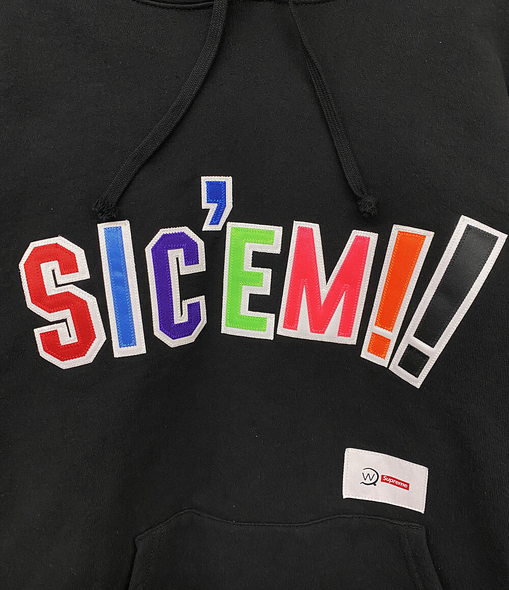 Supreme×WTAPS ダブルタップス スウェットパーカー ブラック メンズ SIZE L シュプリーム