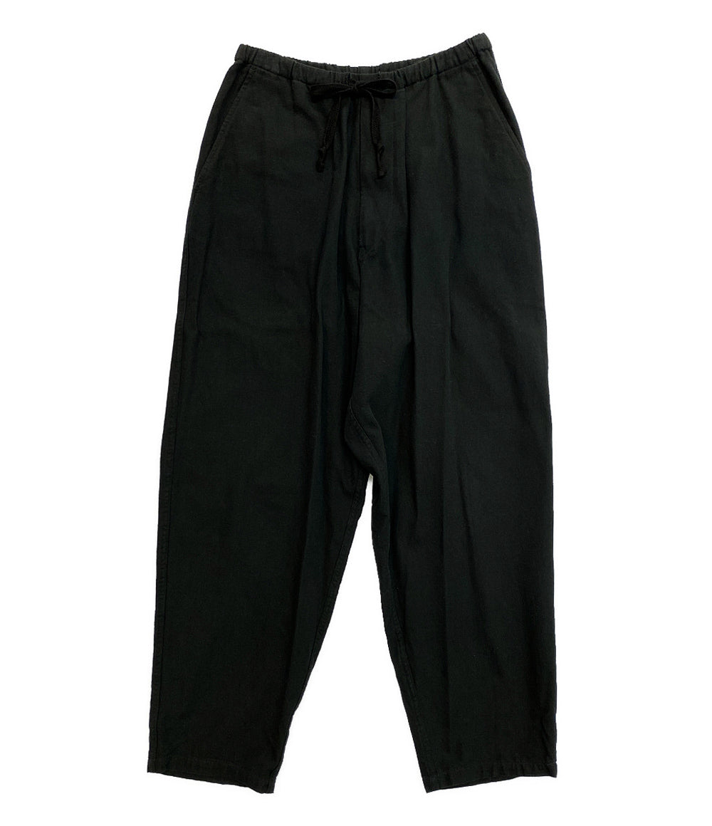 コモリ テーパードパンツ ブラック 24ss Z01-03013 メンズ SIZE 1 COMOLI