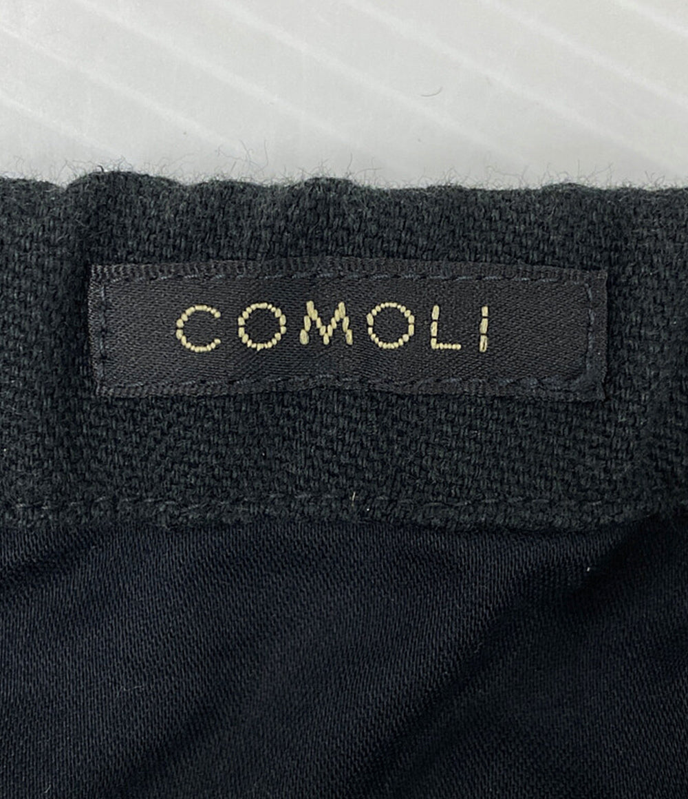 コモリ テーパードパンツ ブラック 24ss Z01-03013 メンズ SIZE 1 COMOLI