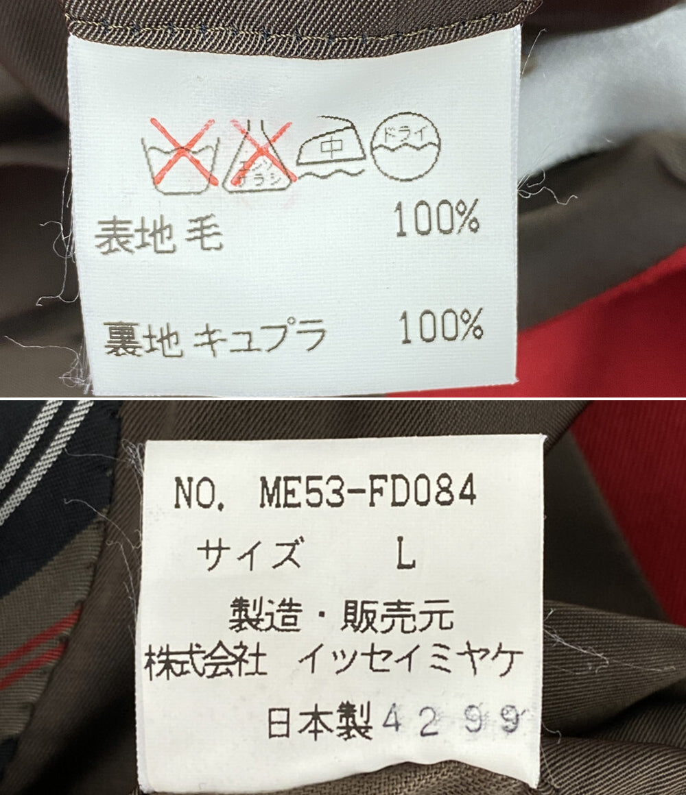 イッセイミヤケ メン ジャケット Stand Collar Jacket me53-fd084 メンズ SIZE L ISSEY MIYAKE MEN