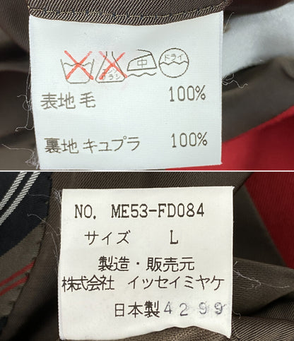 イッセイミヤケ メン ジャケット Stand Collar Jacket me53-fd084 メンズ SIZE L ISSEY MIYAKE MEN